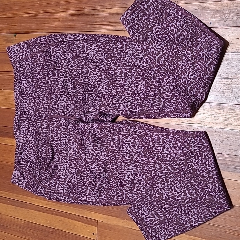 ALL IN MOTION High-Waist thick 2 pocket Stretch Legging XL Burgundy